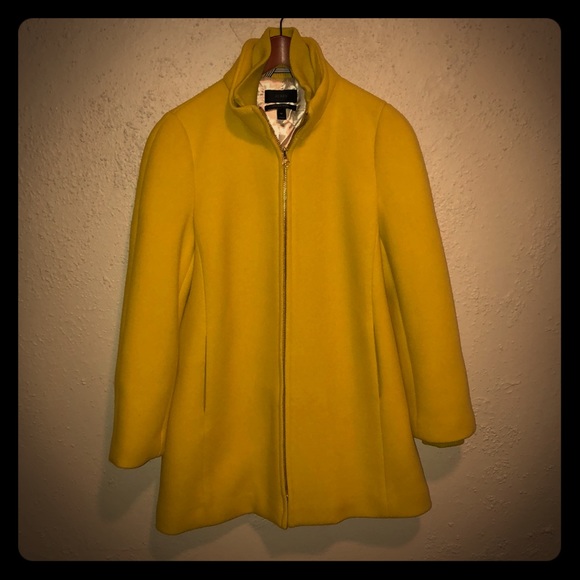 J. Crew Jackets & Blazers - J. Crew Lodge Coat Stadium Wool Lemon